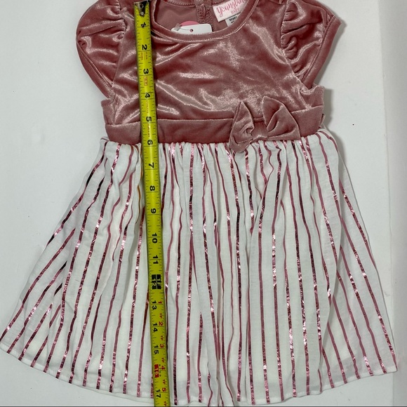 Toddler Girl Youngland Velvet Pleated Skirt Dress - Picture 8 of 16